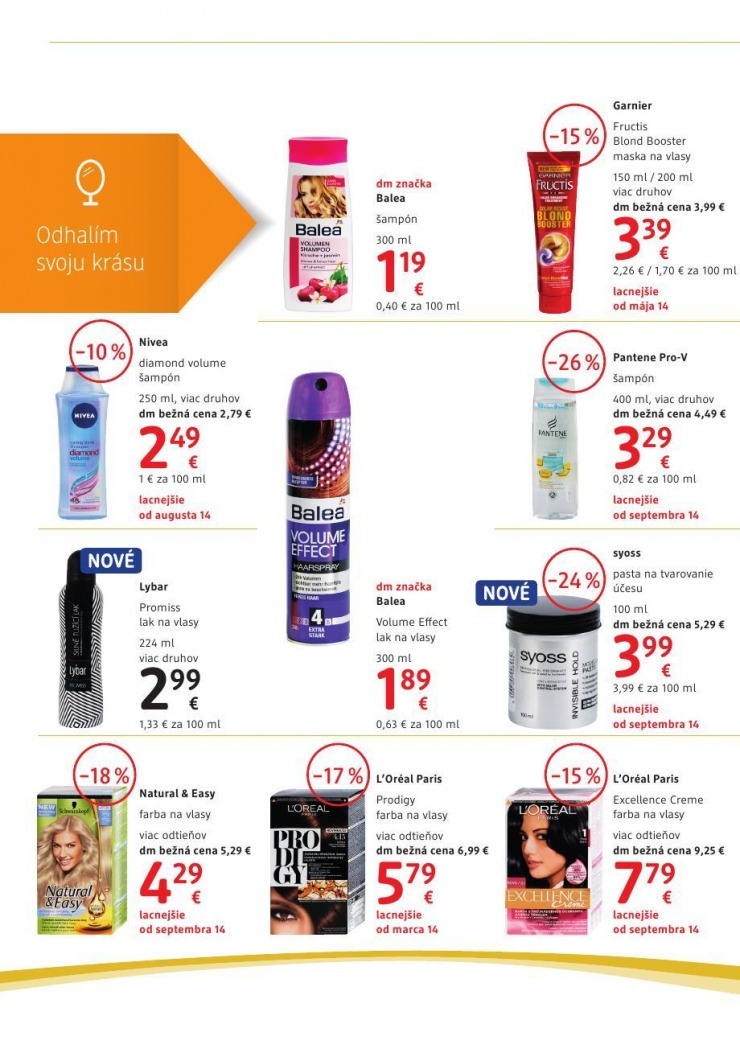 let�k dm drogerie aktu�lny let�k strana 18