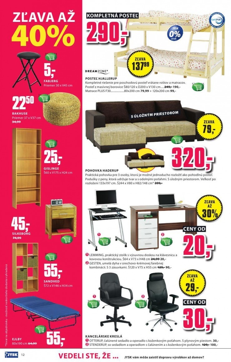 let�k extra ponuka Jysk strana 12