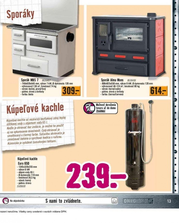 let�k let�k HORNBACH - kachle a vykurovanie strana 13