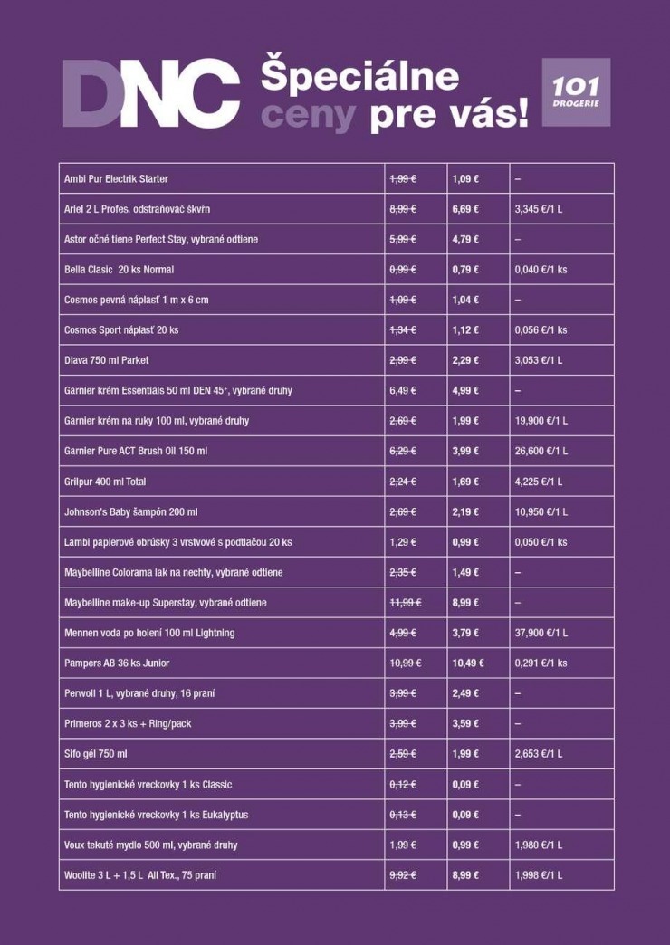 let�k 101 Drogerie �peci�lny let�k strana 9