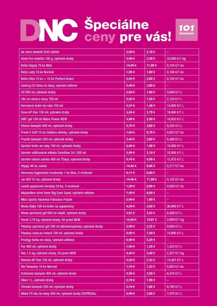 let�k jedine�n� ponuka 101 Drogerie strana 7