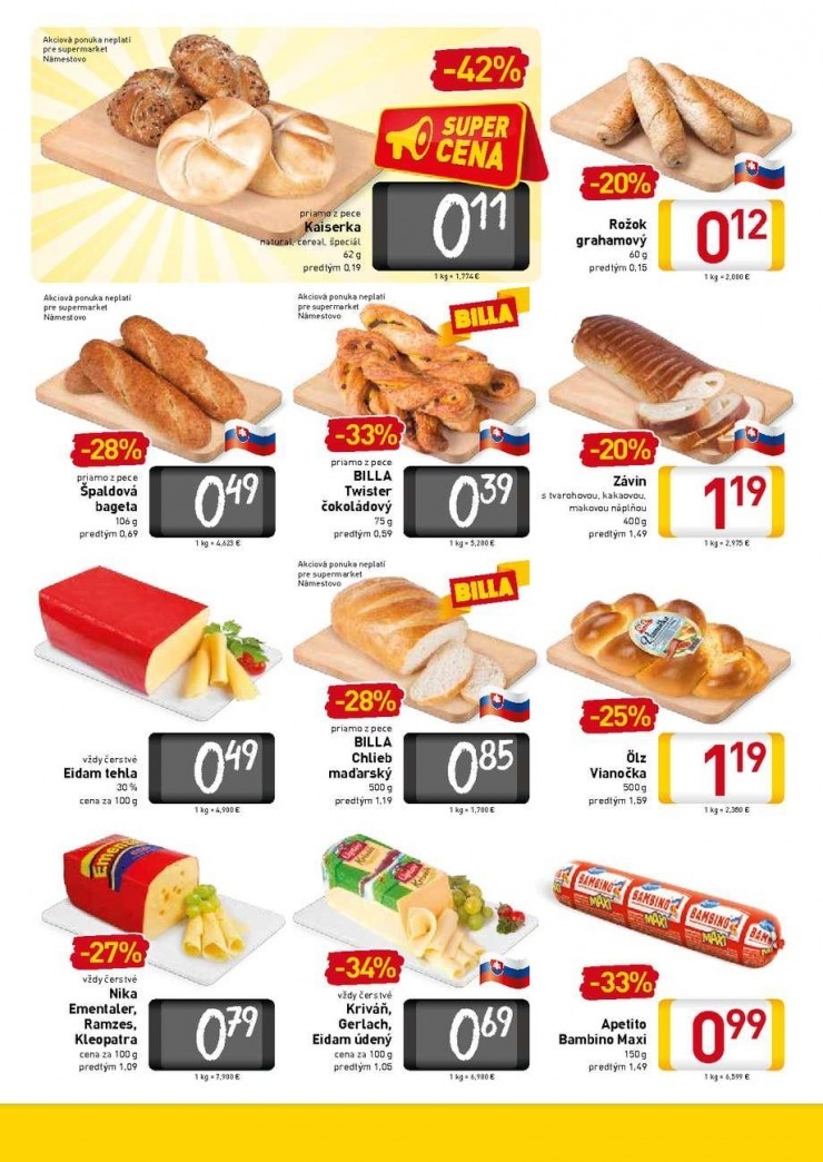 let�k aktu�lny let�k Billa strana 4