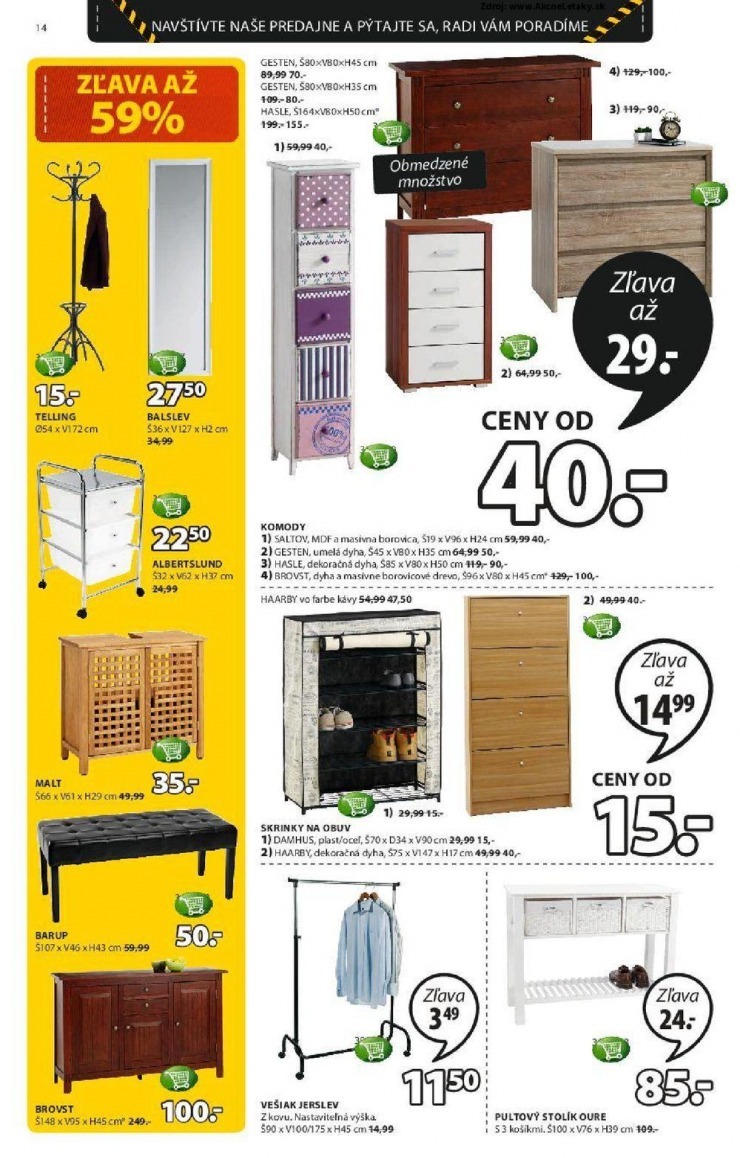 let�k ak�n� ponuka Jysk strana 14