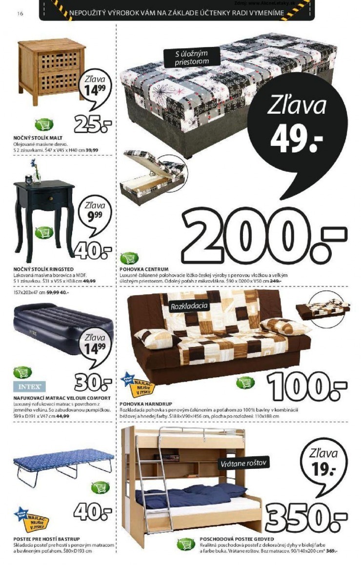 let�k ak�n� ponuka Jysk strana 16