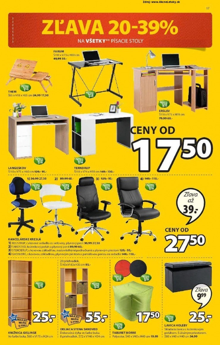 let�k ak�n� ponuka Jysk strana 17
