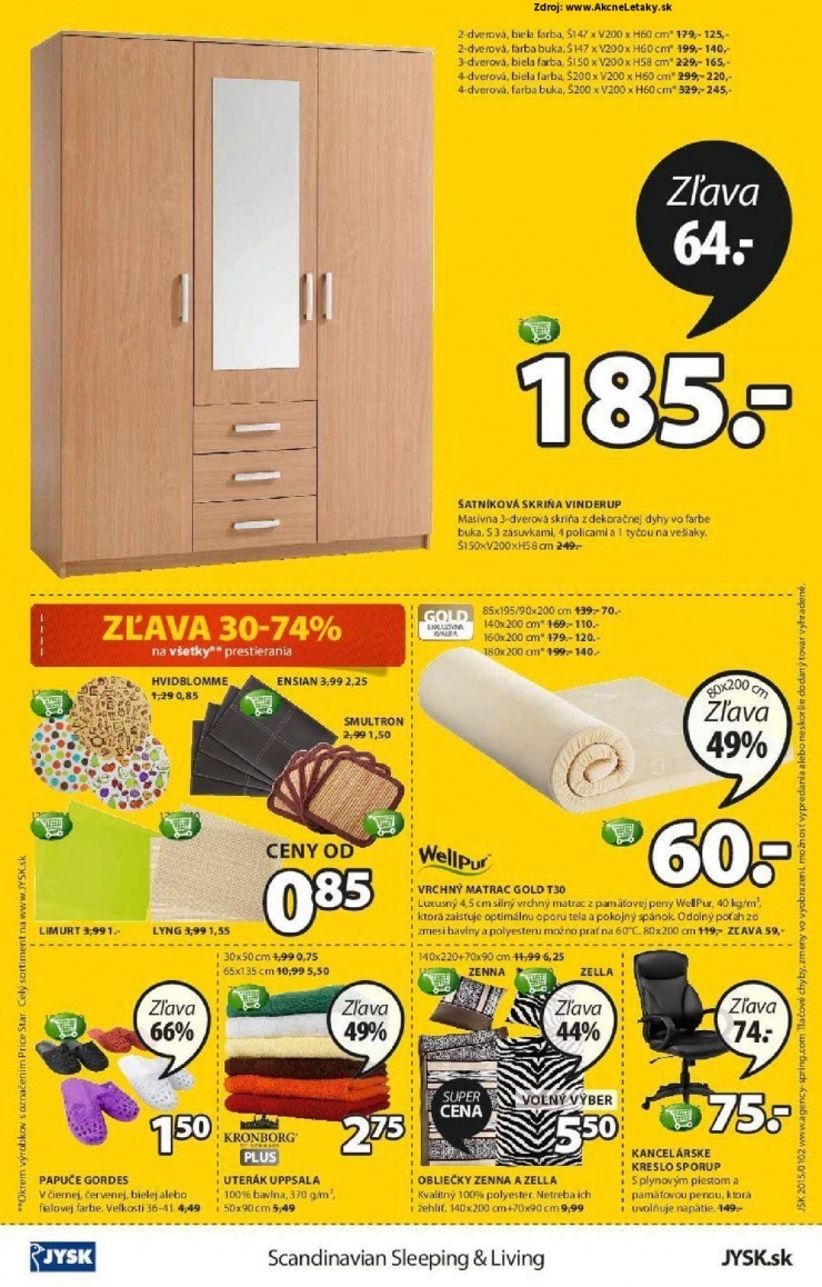 let�k ak�n� ponuka Jysk strana 24