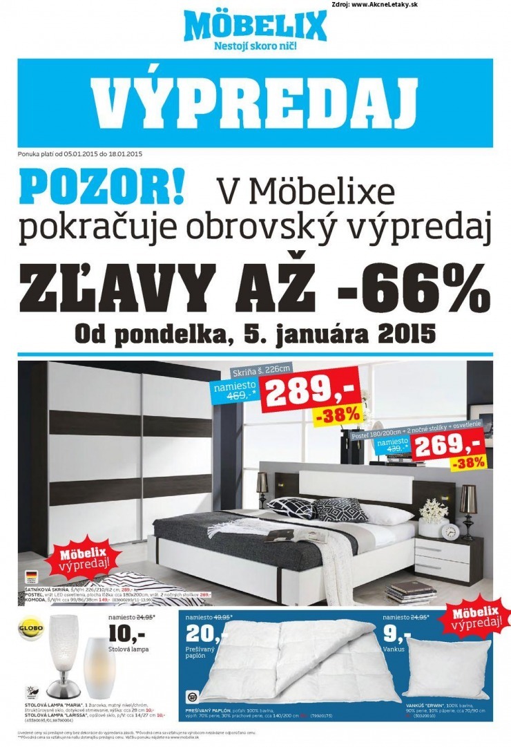 let�k ak�n� ponuka M�belix - Pre�ov strana 1