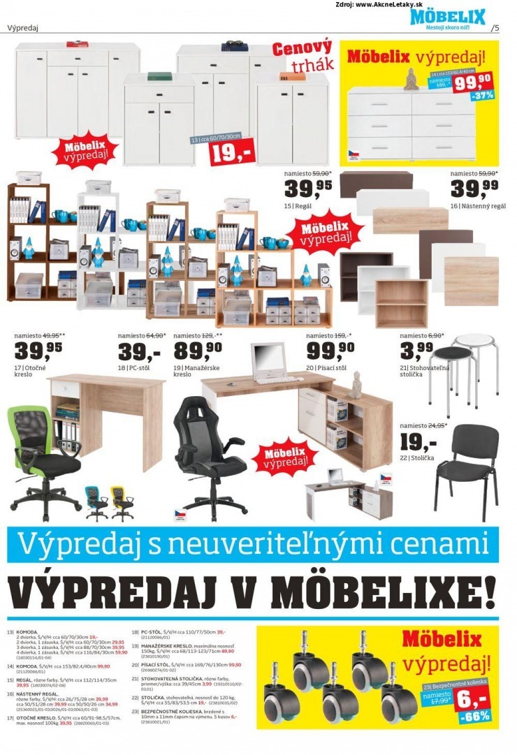 let�k ak�n� ponuka M�belix - Pre�ov strana 5