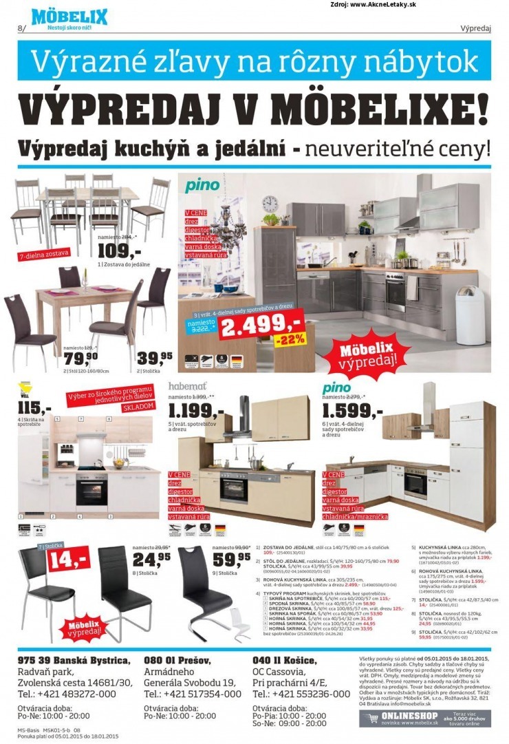 let�k ak�n� ponuka M�belix - Pre�ov strana 8