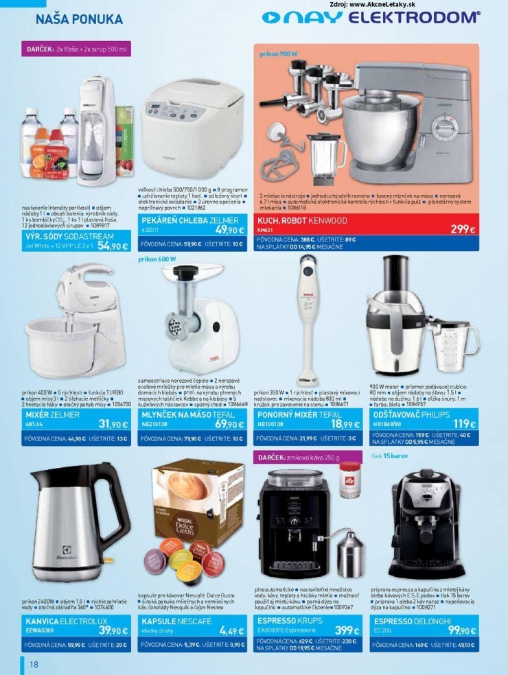 let�k let�k NAY Elektrodom - v�predaj strana 18