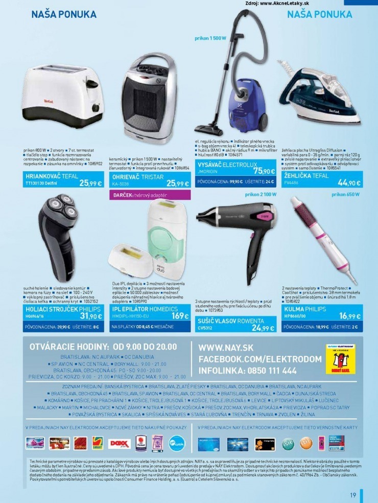 let�k let�k NAY Elektrodom - v�predaj strana 19