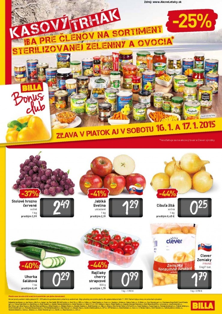 let�k aktu�lna ponuka Billa strana 14