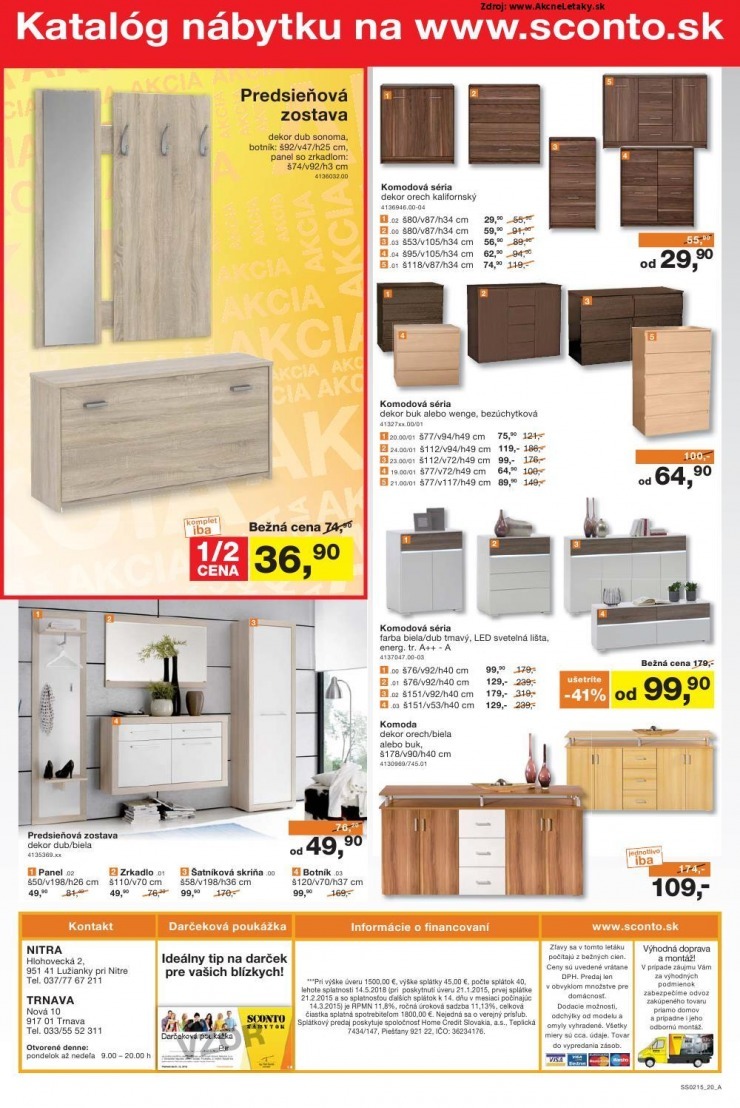 let�k ak�n� let�k Sconto n�bytok strana 20