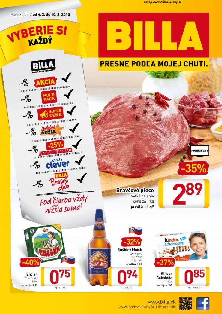 let�k akciov� ponuka Billa strana 1