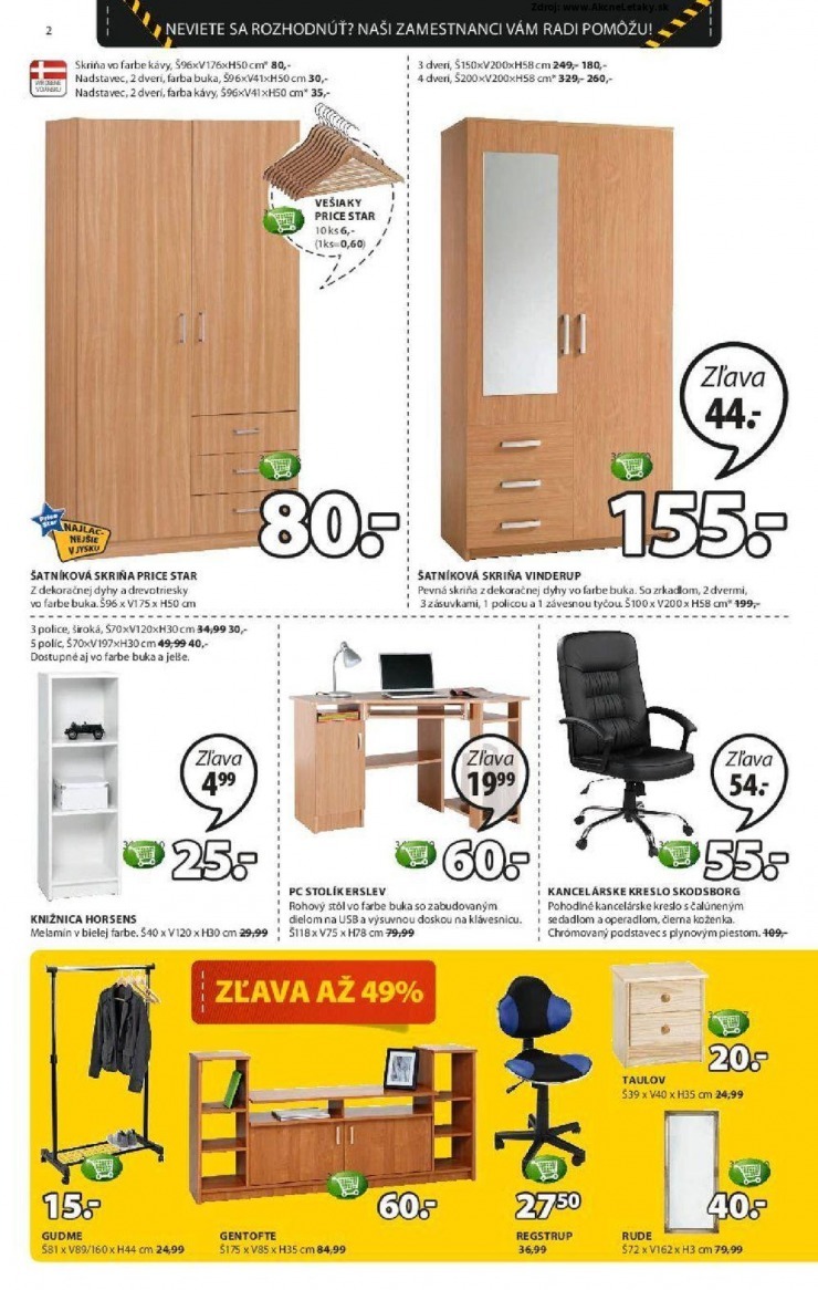 let�k mimoriadn� ponuka Jysk strana 2