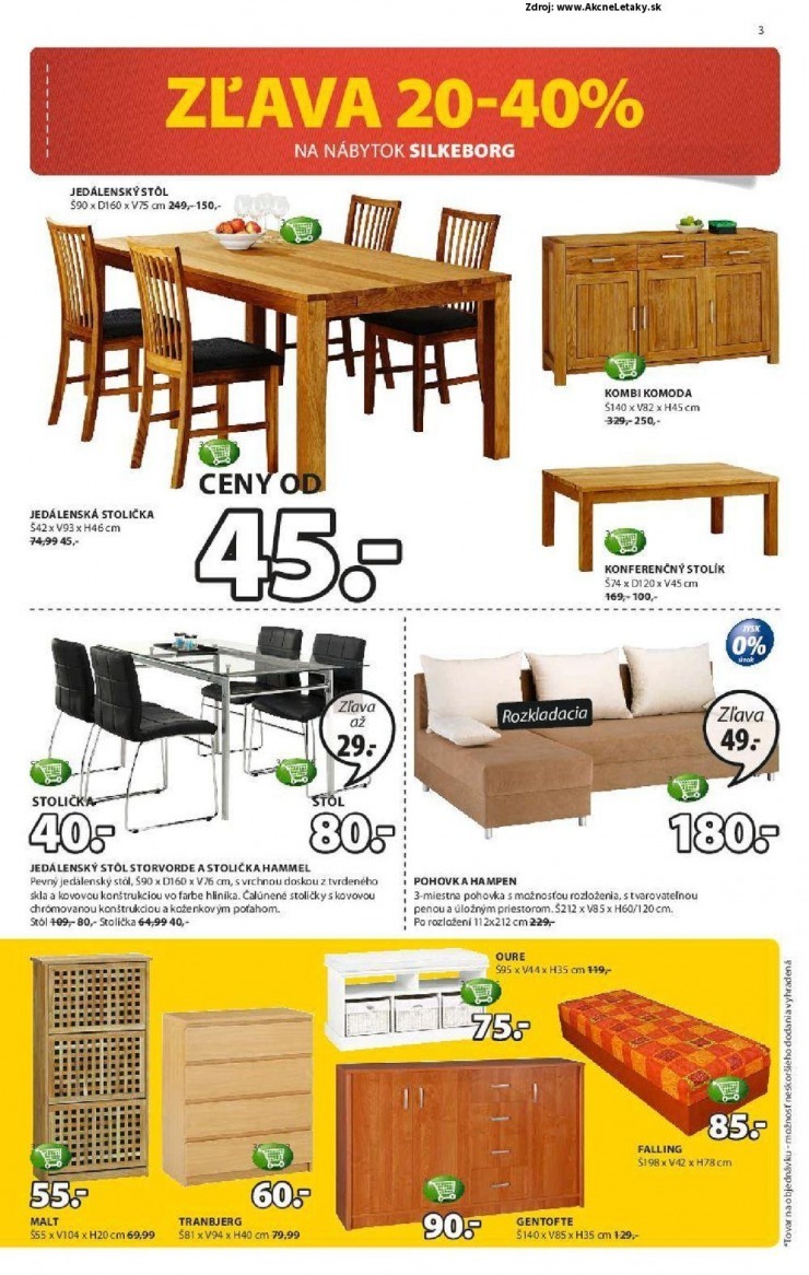 let�k mimoriadn� ponuka Jysk strana 3