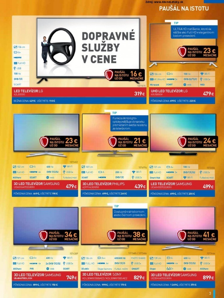 let�k ak�n� let�k NAY Elektrodom - novinky strana 3