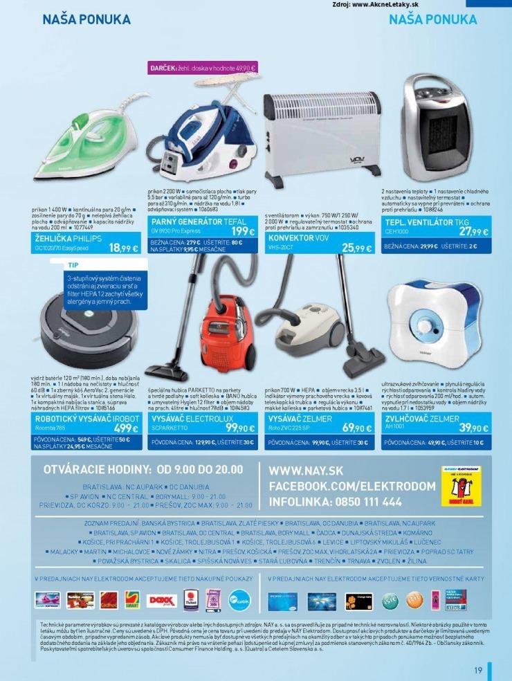 let�k ak�n� let�k NAY Elektrodom - novinky strana 19