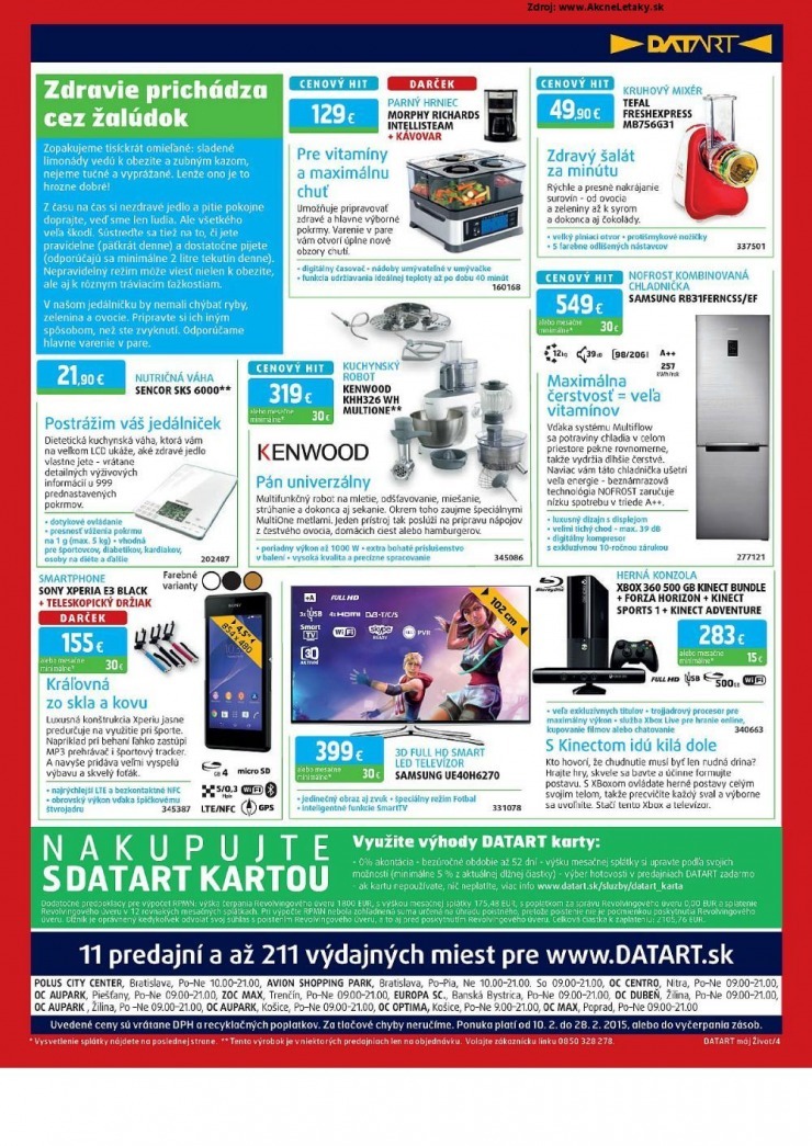 let�k ak�n� let�k Datart strana 4