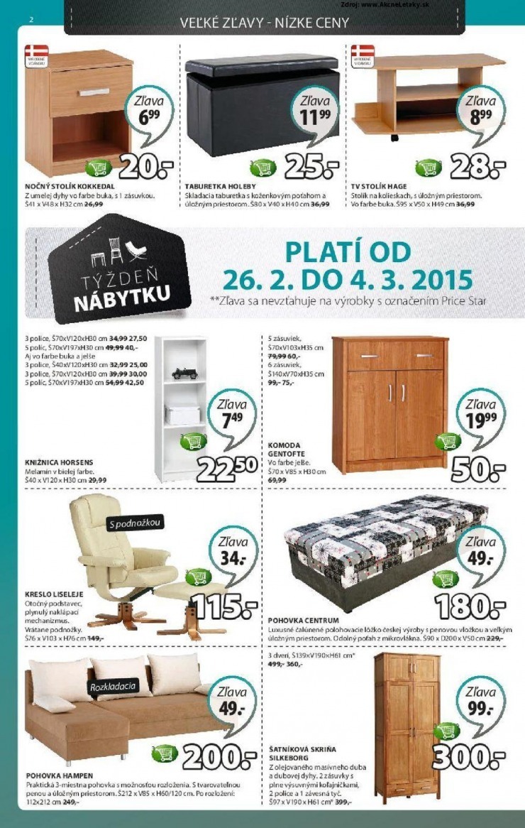 let�k ak�n� ponuka Jysk strana 2