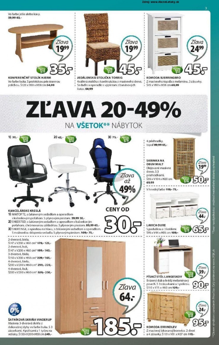 let�k ak�n� ponuka Jysk strana 3