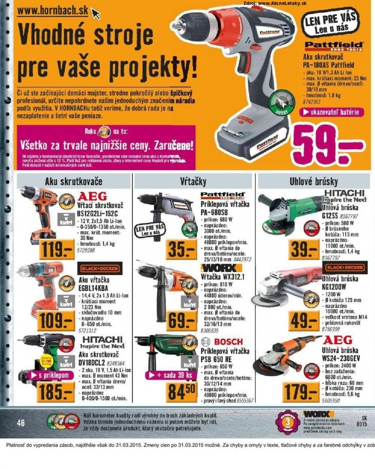 let�k HORNBACH akciov� let�k strana 46