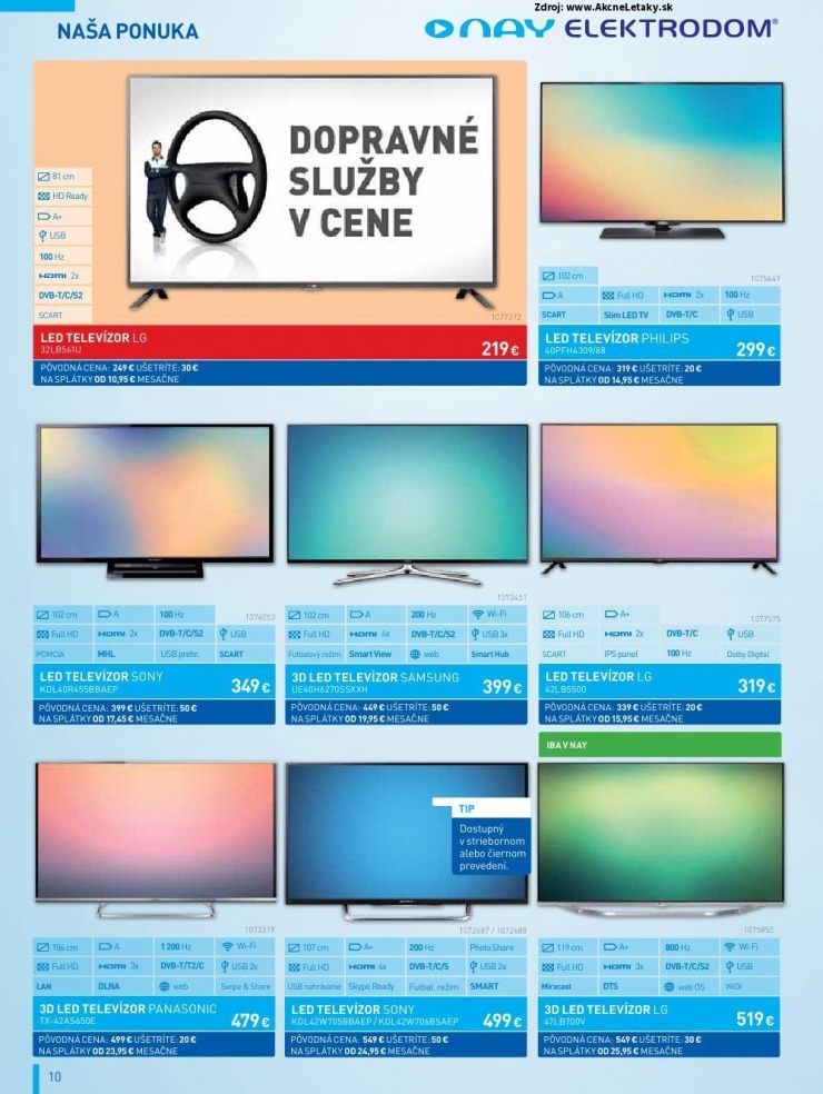 let�k akciov� let�k NAY Elektrodom strana 10