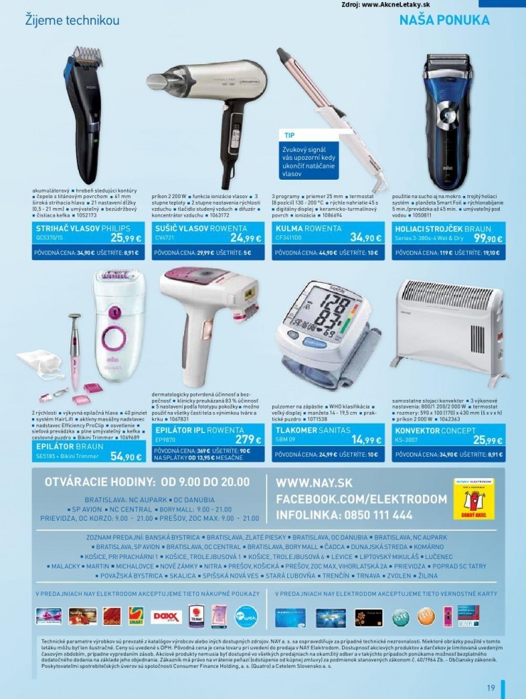 let�k akciov� let�k NAY Elektrodom strana 19