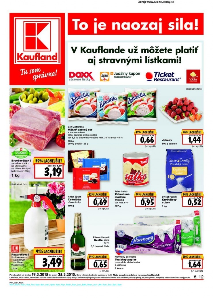 let�k akciov� ponuka Kaufland strana 1