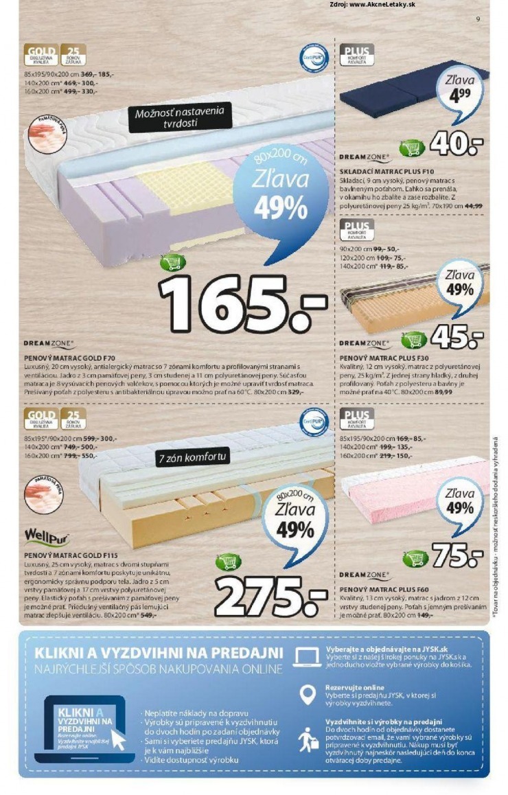 let�k akciov� ponuka Jysk strana 9