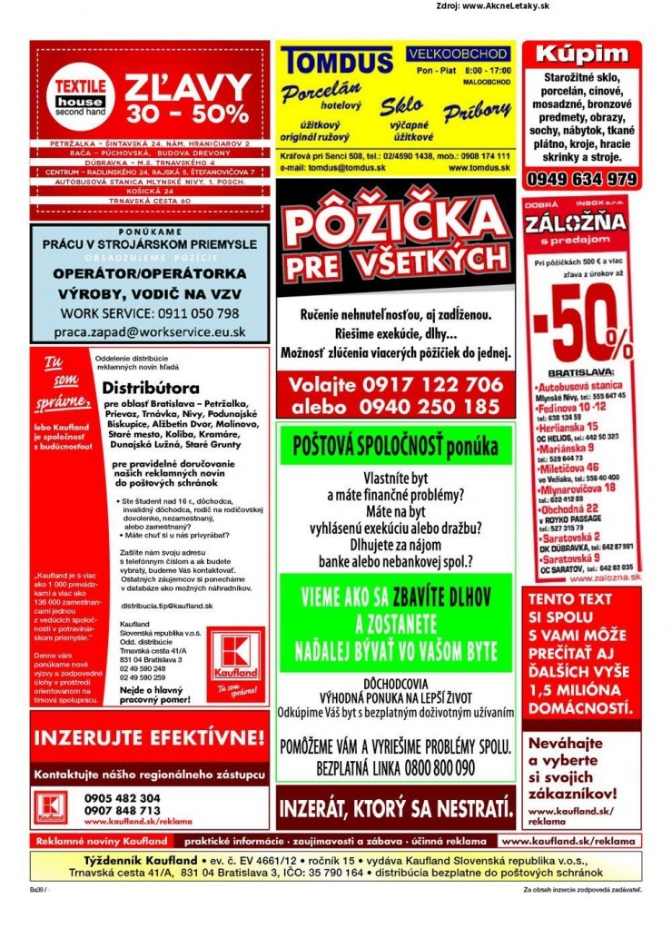 let�k ak�n� let�k Kaufland - Bratislava strana 39