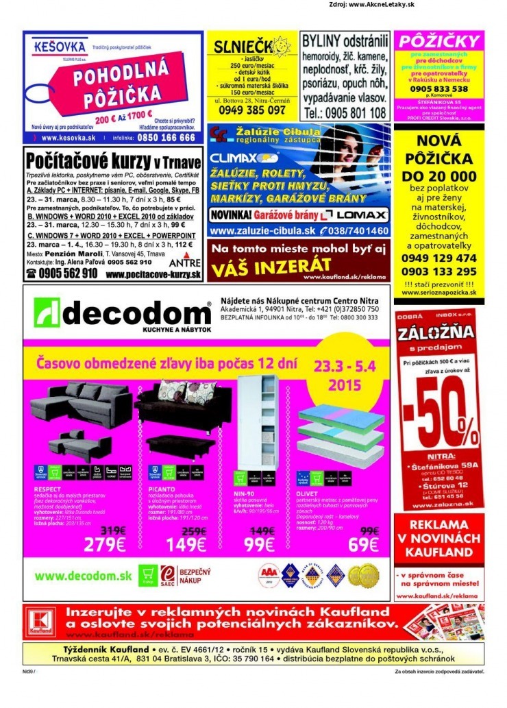 let�k Kaufland mimoriadn� let�k strana 39