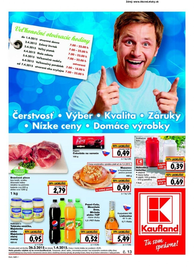 let�k akciov� Kaufland let�k - Ko�ice strana 1