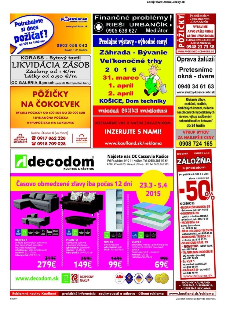 let�k akciov� Kaufland let�k - Ko�ice strana 39