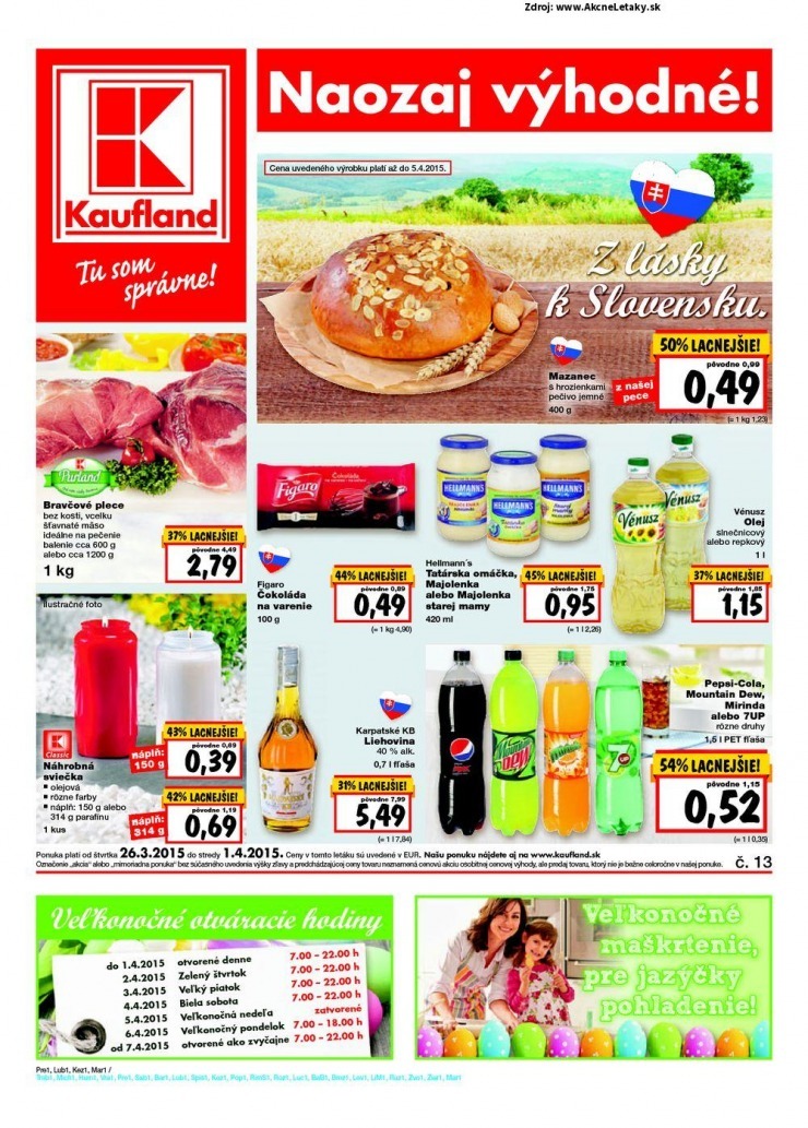 let�k extra ponuka Kaufland strana 1