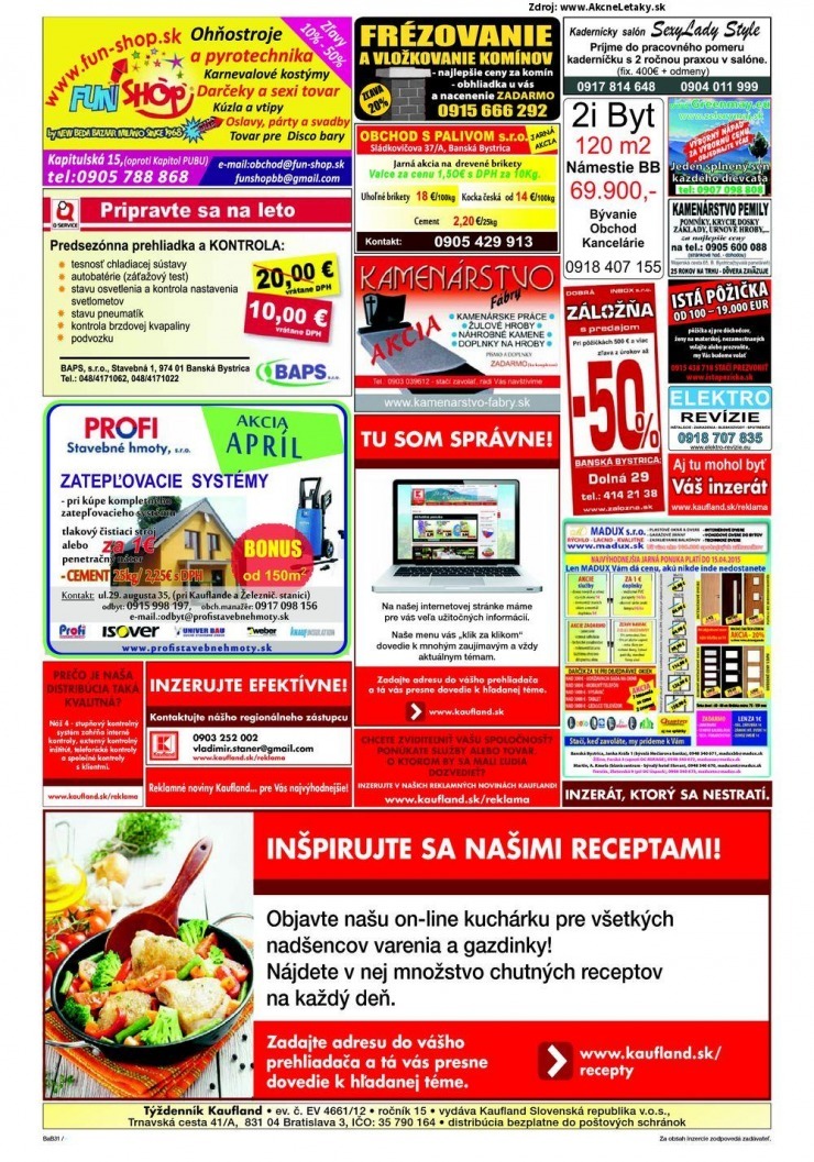 let�k akciov� Kaufland let�k - Bansk� Bystrica strana 31