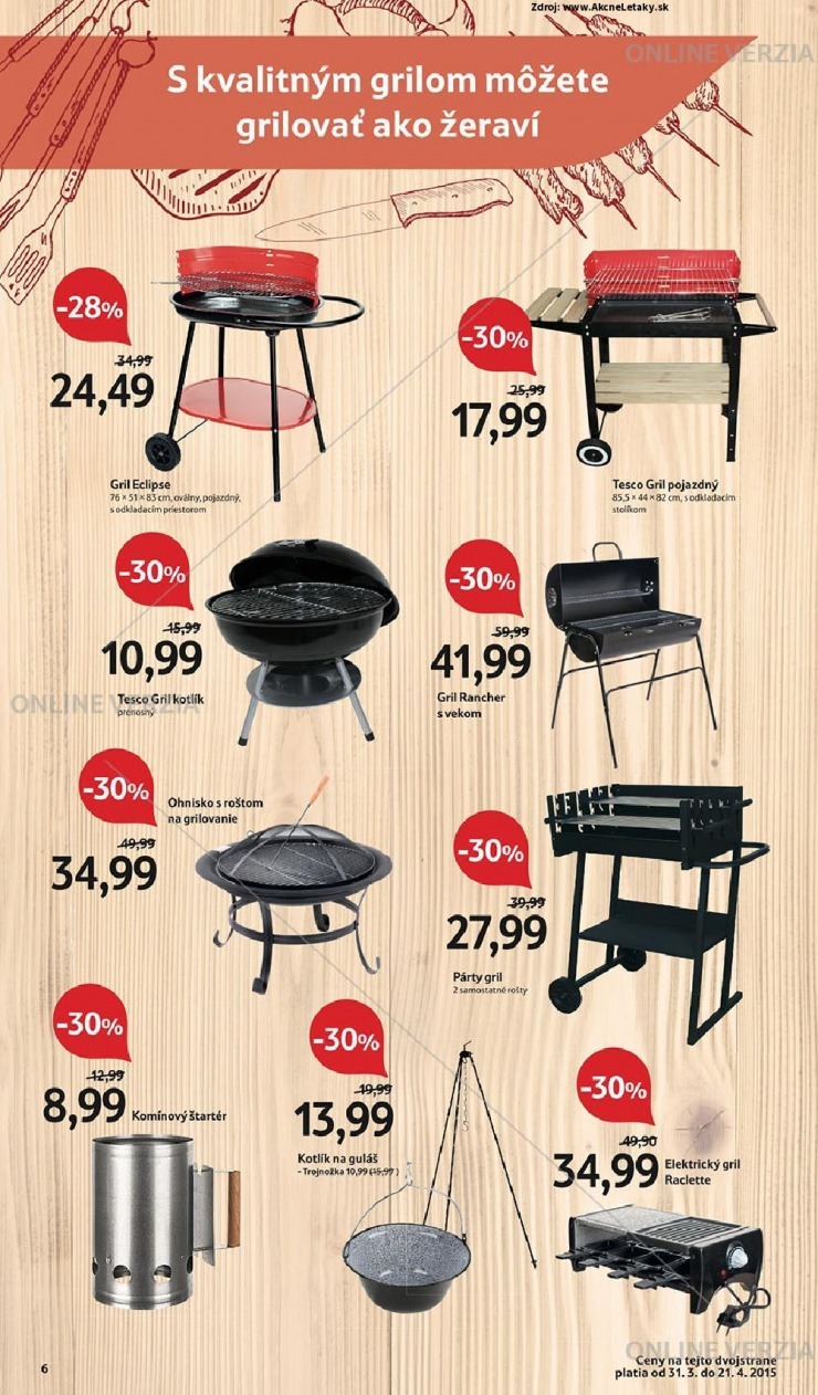 let�k Tesco let�k - Katal�g Grilovacia sez�na sa za��na strana 6