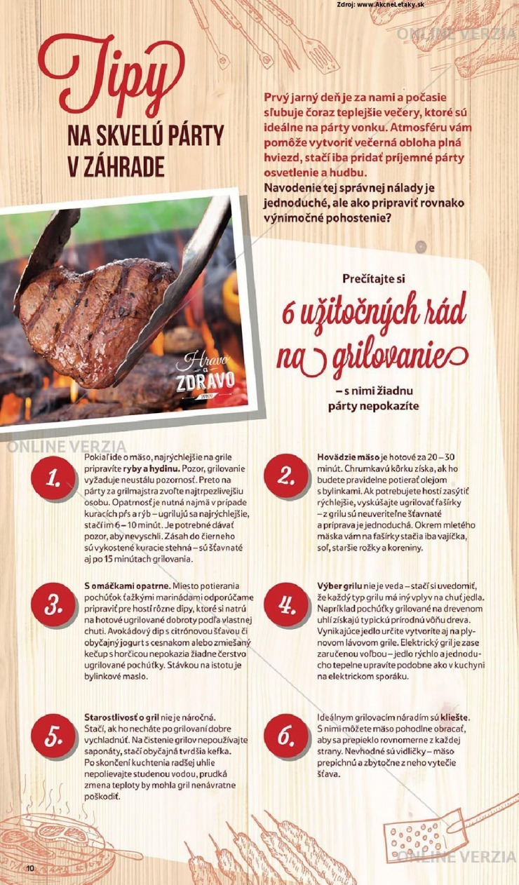 let�k Tesco let�k - Katal�g Grilovacia sez�na sa za��na strana 10